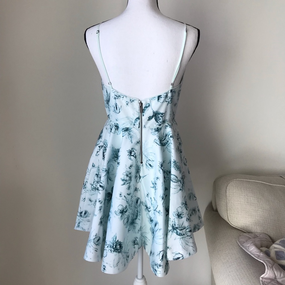 UO Silence & Noise Hologram Fit & Flare Dress - Picture 8 of 8